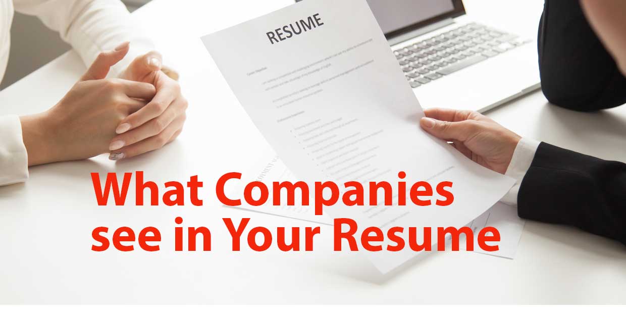 What Corporates see in a Resume